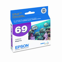 Epson NO. 69 Durabrite Ultra Magenta Inkjet (335 Page Yield) (T069320)