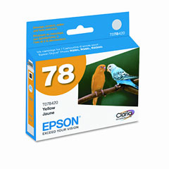 Epson NO. 78 Claria Hi-Definition Yellow Inkjet (T078420)