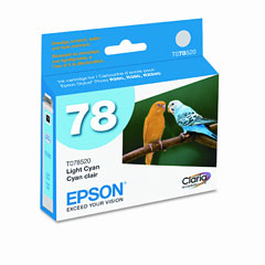 Epson NO. 78 Claria Hi-Definition Light Cyan Inkjet (T078520)