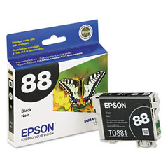 Epson NO. 88 DURABrite Black Inkjet (180 Page Yield) (T088120)