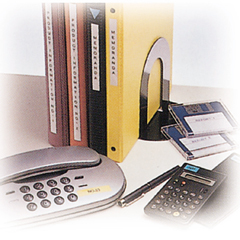 Brother White on Clear Laminated P-Touch Label Tape (3/4 X 26Ft.) (TZ-145)