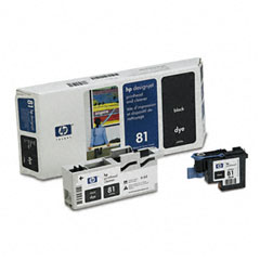 HP NO. 81 Black Printhead With Cleaner (C4950A)