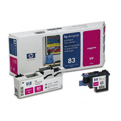 HP NO. 83 UV Magenta Printhead With Cleaner (C4962A)
