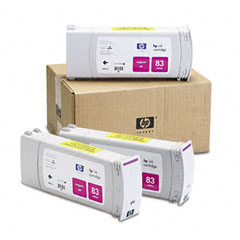 HP DesignJet 5000/5500 Magenta UV Inkjet (3/PK-680 ML) (NO. 83) (C5074A)