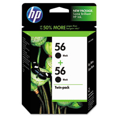 HP NO. 56 Black Inkjet (2/PK-450 Page Yield) (C9319FN)
