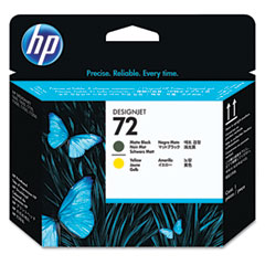 HP NO. 72 Matte Black/Yellow Printhead (C9384A)