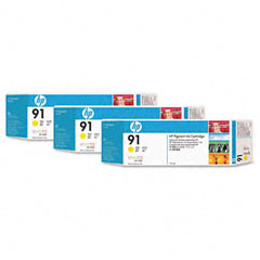 HP NO. 91 Yellow Inkjet (3/PK-775 ML) (C9485A)