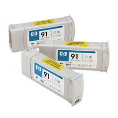 HP NO. 91 Light Cyan Inkjet (3/PK-775 ML) (C9486A)