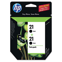 HP NO. 21 Black Photo Inkjet (2/PK-190 Page Yield) (C9508FN)