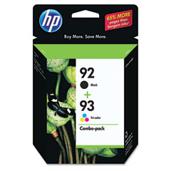 HP NO. 92/93 Inkjet Combo Pack (Black/Color) (C9513FN)