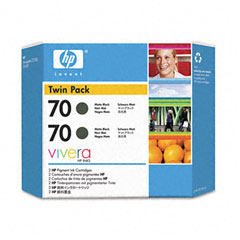 HP NO. 70 Matte Black Inkjet (2/PK-130 ML) (CB339A)