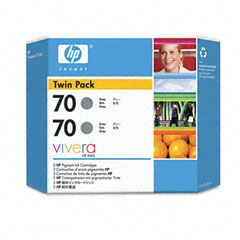 HP NO. 70 Gray Inkjet (2/PK-130 ML) (CB341A)
