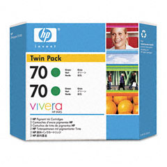 HP NO. 70 Green Inkjet (2/PK-130 ML) (CB348A)