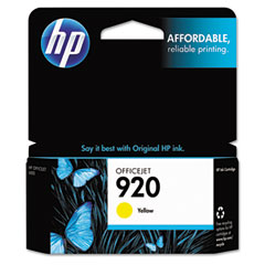 HP NO. 920 Yellow Inkjet (300 Page Yield) (CH636AN)