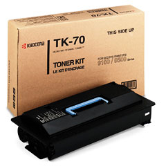 Kyocera Mita FS-9100/9520DN Toner Cartridge (40000 Page Yield) (TK-70) (370AC010)
