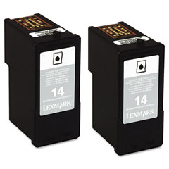 Lexmark NO. 14 Black Return Program Inkjet (2/PK-175 Page Yield) (18C2228)