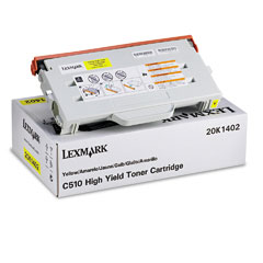 Lexmark C510 Yellow Toner Cartridge (6600 Page Yield) (20K1402)