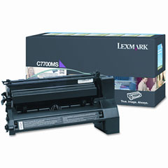 Lexmark C770/C772/X772 Magenta Return Program Toner Cartridge (6000 Page Yield) (C7700MS)