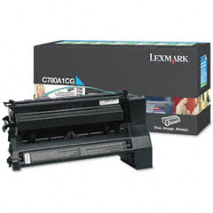 Lexmark C780/C782/X782 Cyan Return Program Toner Cartridge (6000 Page Yield) (C780A1CG)