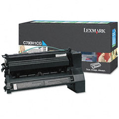 Lexmark C782/X782 Cyan Return Program Extra High Yield Toner Cartridge (16500 Page Yield) (C782U1CG)
