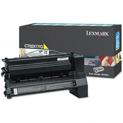 Lexmark C782/X782 Yellow Extra High Yield Return Toner Cartridge (15000 Page Yield) (C782X1YG)