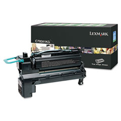 Lexmark C792/X792 Black Return Program Toner Cartridge (6000 Page Yield) (C792A1KG)