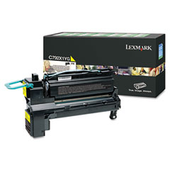 Lexmark C792 Yellow Return Program High Yield Toner Cartridge (20000 Page Yield) (C792X1YG)