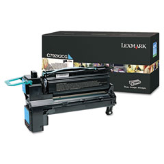 Lexmark C792 Cyan High Yield Toner Cartridge (20000 Page Yield) (C792X2CG)