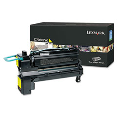 Lexmark C792 Yellow High Yield Toner Cartridge (20000 Page Yield) (C792X2YG)