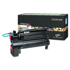 Lexmark X792 Magenta Return Program High Yield Toner Cartridge (20000 Page Yield) (X792X1MG)
