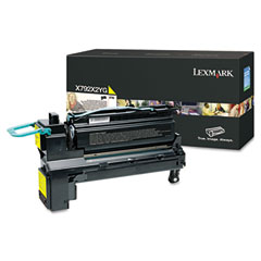 Lexmark X792 Yellow High Yield Toner Cartridge (20000 Page Yield) (X792X2YG)