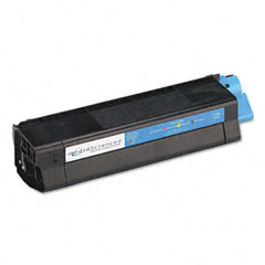 Compatible Okidata TYPE 6 Cyan Toner Cartridge (5000 Page Yield) (52115102)