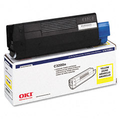 Okidata C3200N Yellow Toner Cartridge (TYPE 6) (1500 Page Yield) (43034801)