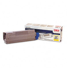 Okidata C5550/6100 Yellow Toner Cartridge (5000 Page Yield) (TYPE C9) (43324417)
