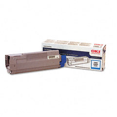 Okidata C5550/6100 Cyan Toner Cartridge (5000 Page Yield) (TYPE C9) (43324419)