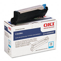 Okidata C3400/C3530/C3600 Cyan Imaging Drum Unit (15000 Page Yield) (43460203)