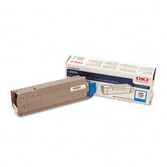 Okidata C8600/C8800 Cyan Toner Cartridge (6000 Page Yield) (43487735)