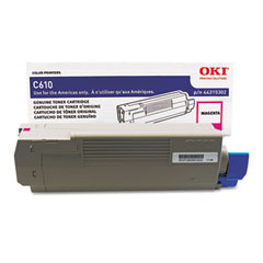 Okidata C610 Magenta Toner Cartridge (6000 Page Yield) (TYPE C15) (44315302)