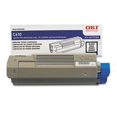 Okidata C610 Black Toner Cartridge (8000 Page Yield) (TYPE C15) (44315304)