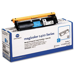 Konica Minolta Magicolor 2400/2500 Cyan Toner Cartridge (1500 Page Yield) (1710587-003)