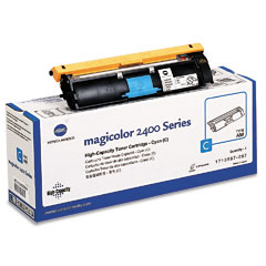 Konica Minolta Magicolor 2400/2500 Cyan Toner Cartridge (4500 Page Yield) (1710587-007)
