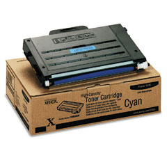 Xerox Phaser 6100 Cyan Hi-Cap Toner Cartridge (5000 Page Yield) (106R00680)