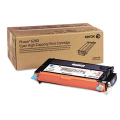 Xerox Phaser 6280 Cyan High Capacity Toner Cartridge (5900 Page Yield) (106R01392)