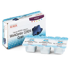 Xerox WorkCentre C2424 Cyan Solid Ink Sticks (3/PK-3400 Page Yield) (10800660)