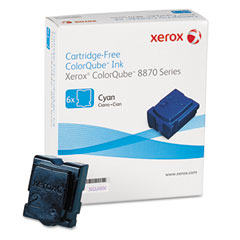 Xerox Phaser ColorQube 8870/8880DN Cyan Solid Ink Sticks (6/PK-17300 Page Yield) (108R00950)